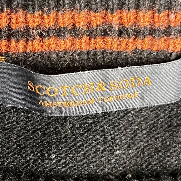 Scotch & Soda M  ‘Let’s stay home club’ sweater Comfortable Stretch Black - Picture 14 of 16